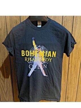 Gildan Black Queen Bohemian Rhapsody Graphic Tee Freddy Mercury Small